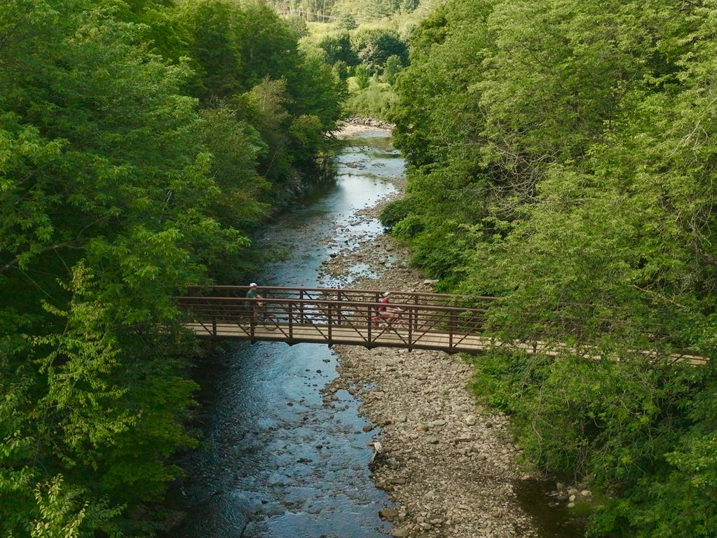 Optioneel mountainbiken in Stowe Vermont Optioneel mountainbiken in Stowe Vermont